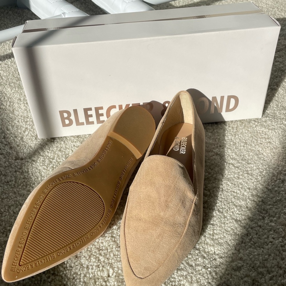 Becker & Bond Nude Suede Flats